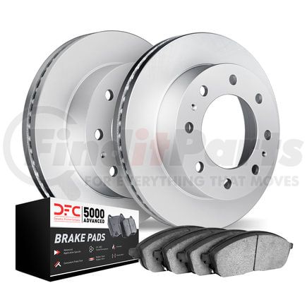 4502-48024 by DYNAMIC FRICTION COMPANY - GEOSPEC Rotors with 5000 Brake Pads