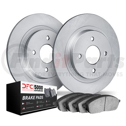 4502-74074 by DYNAMIC FRICTION COMPANY - GEOSPEC Rotors with 5000 Brake Pads