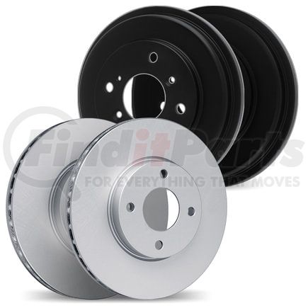 4004-03001 by DYNAMIC FRICTION COMPANY - Brake Rotors and Drums - GEOSPEC Coated