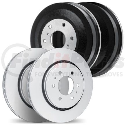 4004-40033 by DYNAMIC FRICTION COMPANY - Brake Rotors and Drums - GEOSPEC Coated