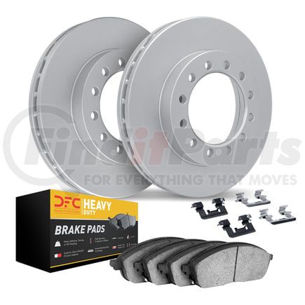 4212-48151 by DYNAMIC FRICTION COMPANY - GEOSPEC Coated Rotor- HD Brake Pad - Hardware