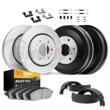 4214-48089 by DYNAMIC FRICTION COMPANY - GEOSPEC Coated Rotor- HD Brake Pad - Hardware