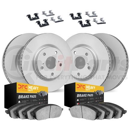 4214-99046 by DYNAMIC FRICTION COMPANY - GEOSPEC Coated Rotor- HD Brake Pad - Hardware