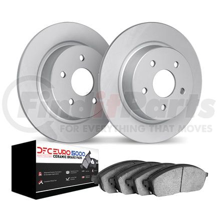 4602-73055 by DYNAMIC FRICTION COMPANY - Geospec Rotors with 5000 Euro Ceramic Brake Pads