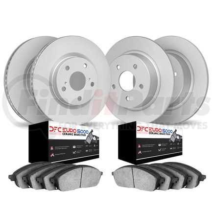 4604-12560 by DYNAMIC FRICTION COMPANY - Geospec Rotors with 5000 Euro Ceramic Pads