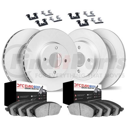 4614-10315 by DYNAMIC FRICTION COMPANY - Geospec Rotors with 5000 Euro Ceramic Pads With Hardware
