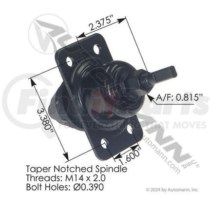 HLK2070 by AUTOMANN - Hood Latch, Upper Assembly for Volvo VNL VHD VAH VNM VNL 2000-2024