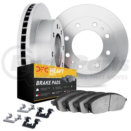 6212-40285 by DYNAMIC FRICTION COMPANY - Brake Rotor- HD Brake Pad - Hardware