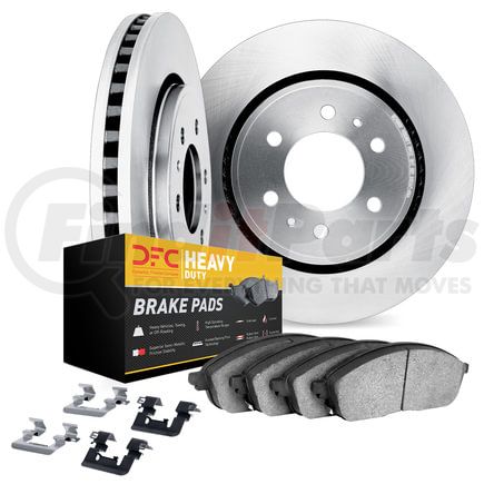 6212-40444 by DYNAMIC FRICTION COMPANY - Brake Rotor- HD Brake Pad - Hardware