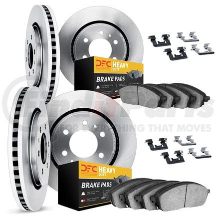 6214-40735 by DYNAMIC FRICTION COMPANY - Brake Rotor- HD Brake Pad - Hardware