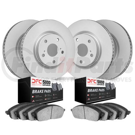 4504-20002 by DYNAMIC FRICTION COMPANY - GEOSPEC Rotors w/5000 Brake Pads