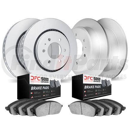 4504-21032 by DYNAMIC FRICTION COMPANY - Geospec Rotors with 5000 Advanced Brake Pads