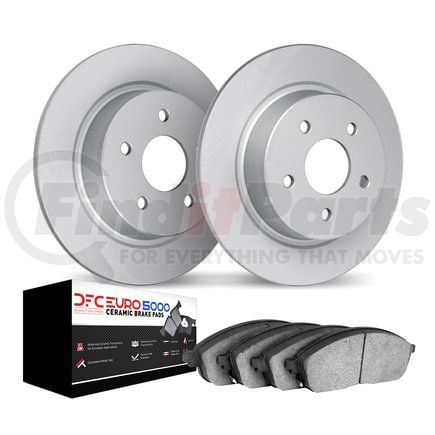 4602-13416 by DYNAMIC FRICTION COMPANY - Geospec Rotors with 5000 Euro Ceramic Brake Pads