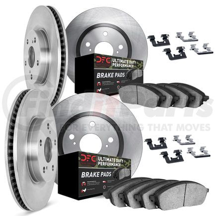 6414-39002 by DYNAMIC FRICTION COMPANY - Brake Rotor- HD Brake Pad - Hardware