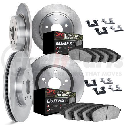 6414-42009 by DYNAMIC FRICTION COMPANY - Brake Rotor- HD Brake Pad - Hardware