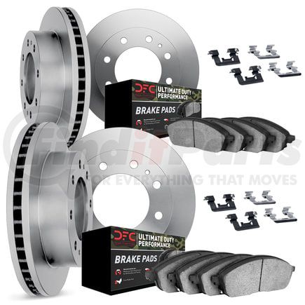 6414-48028 by DYNAMIC FRICTION COMPANY - Brake Rotor- HD Brake Pad - Hardware