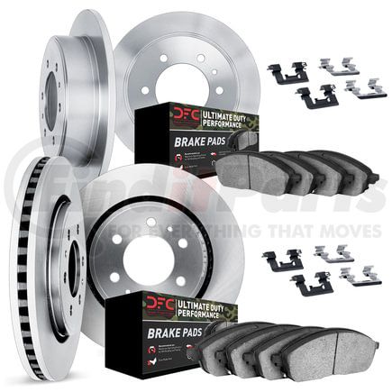 6414-67010 by DYNAMIC FRICTION COMPANY - Brake Rotor- HD Brake Pad - Hardware