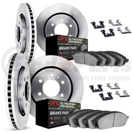 6414-76015 by DYNAMIC FRICTION COMPANY - Brake Rotor- HD Brake Pad - Hardware