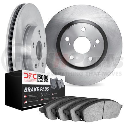 6502-20108 by DYNAMIC FRICTION COMPANY - DFC Brake Rotor with 5000 Advanced Brake Pads