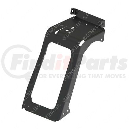 21-28841-006 by FREIGHTLINER - Bumper Bracket - Left Side, Steel, Black, 0.12 in. THK