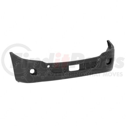 A21-28546-059 by FREIGHTLINER - Bumper - Gray, Chrome, Overlay, with Light Cutouts, Closeout