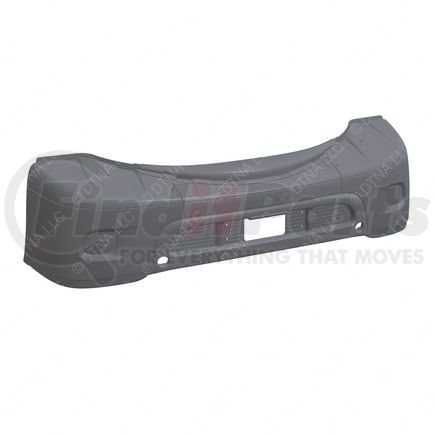 A21-28940-012 by FREIGHTLINER - Bumper - Enhanced Aerodynamic, Gray, without Light Cutouts