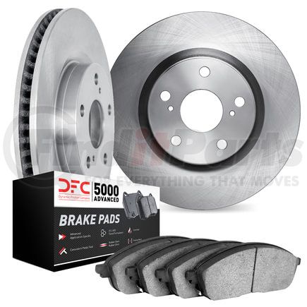 6502-73425 by DYNAMIC FRICTION COMPANY - DFC Brake Rotor with 5000 Advanced Brake Pads
