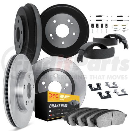 6284-56004 by DYNAMIC FRICTION COMPANY - Brake Rotor- HD Brake Pad - Hardware and Adjuster