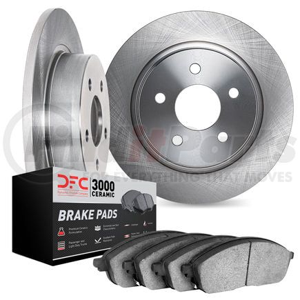 6302-03066 by DYNAMIC FRICTION COMPANY - Brake Rotor with 3000 Ceramic Brake Pads