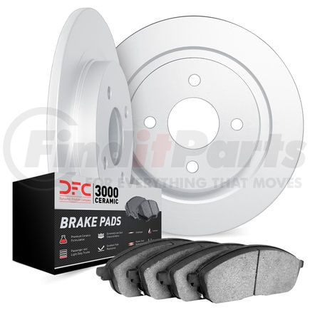 6302-27003 by DYNAMIC FRICTION COMPANY - Brake Rotor with 3000 Ceramic Brake Pads