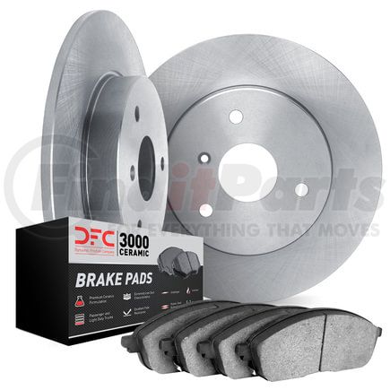 6302-63018 by DYNAMIC FRICTION COMPANY - Brake Rotor with 3000 Ceramic Brake Pads