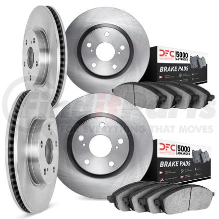 6504-02012 by DYNAMIC FRICTION COMPANY - Rotors with 5000 Advanced Brake Pads