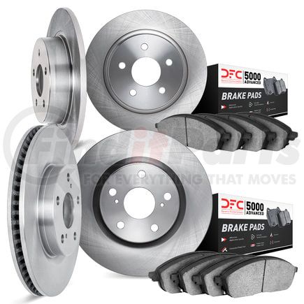 6504-03043 by DYNAMIC FRICTION COMPANY - Rotors with 5000 Advanced Brake Pads