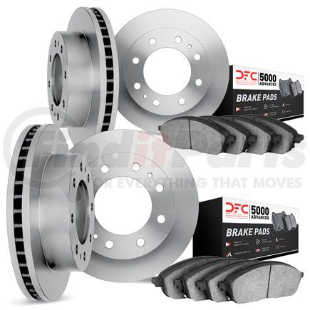 6504-48058 by DYNAMIC FRICTION COMPANY - Rotors with 5000 Advanced Brake Pads