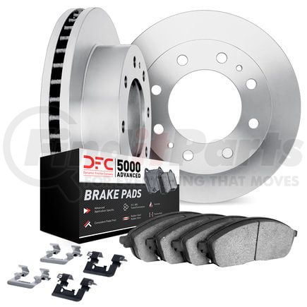 6512-40381 by DYNAMIC FRICTION COMPANY - Brake Rotor with 5000 Brake Pads and Hardware Kit