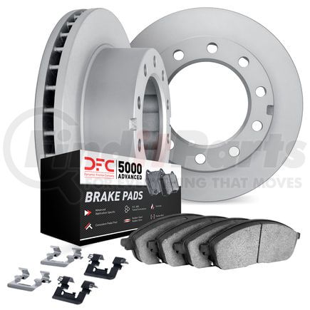 6512-40508 by DYNAMIC FRICTION COMPANY - Brake Rotor with 5000 Brake Pads and Hardware Kit