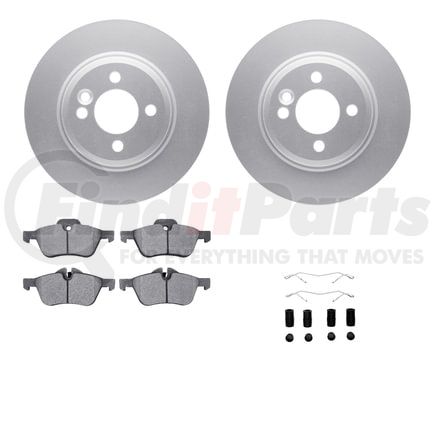 4512-32026 by DYNAMIC FRICTION COMPANY - GEOSPEC Coated Rotors with 5000 Brake Pads - Ceramic and Hardware