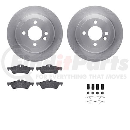 6512-32025 by DYNAMIC FRICTION COMPANY - Brake Rotor with 5000 Brake Pads and Hardware Kit