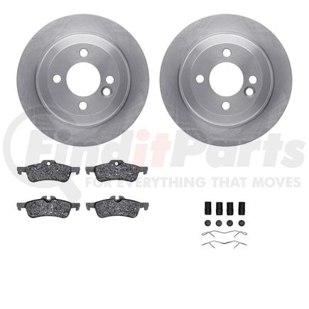 6612-32000 by DYNAMIC FRICTION COMPANY - Rotors with 5000 Euro Ceramic Brake Pads includes Hardware