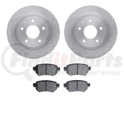 6502-80245 by DYNAMIC FRICTION COMPANY - DFC Brake Rotor with 5000 Advanced Brake Pads