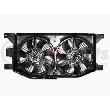 Continental AG FA70173 Dual Radiator and Condenser Fan Assembly Dual Fan Assembly