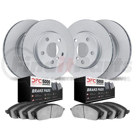 9504-73055 by DYNAMIC FRICTION COMPANY - GEOMET Rotors with 5000 Advanced Brake Pads