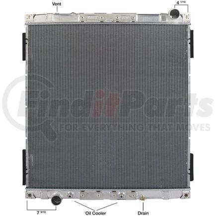 2001-1733 by SPECTRA PREMIUM - Radiator - Aluminum, Down flow, Freightliner M2 112 2012-2013