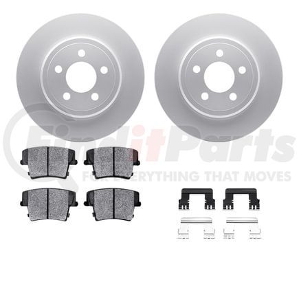 4212-39047 by DYNAMIC FRICTION COMPANY - GEOSPEC Coated Rotor- HD Brake Pad - Hardware