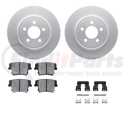 4212-39045 by DYNAMIC FRICTION COMPANY - GEOSPEC Coated Rotor- HD Brake Pad - Hardware