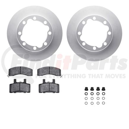 4212-40106 by DYNAMIC FRICTION COMPANY - GEOSPEC Coated Rotor- HD Brake Pad - Hardware