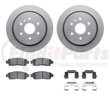 4212-46107 by DYNAMIC FRICTION COMPANY - GEOSPEC Coated Rotor- HD Brake Pad - Hardware