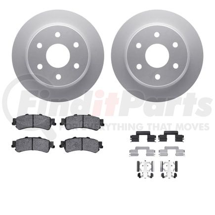 4212-48004 by DYNAMIC FRICTION COMPANY - GEOSPEC Coated Rotor- HD Brake Pad - Hardware