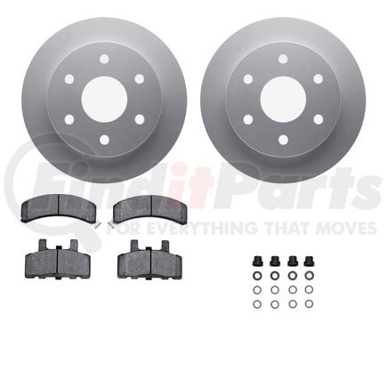 4212-48083 by DYNAMIC FRICTION COMPANY - GEOSPEC Coated Rotor- HD Brake Pad - Hardware