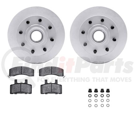 4212-48095 by DYNAMIC FRICTION COMPANY - GEOSPEC Coated Rotor- HD Brake Pad - Hardware